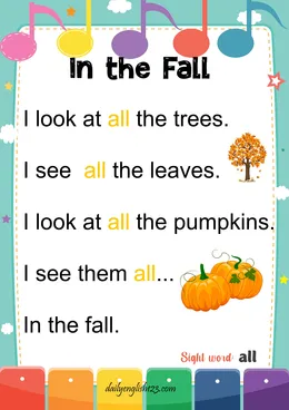 sight word poems2