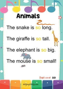sight word poems25