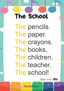 sight word poems26